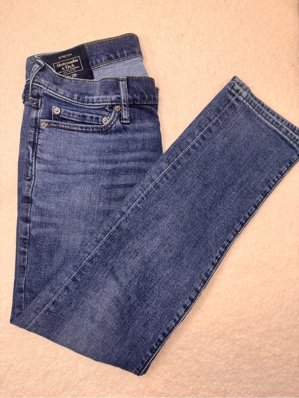 Abercrombie & Fitch Women's Dark Wash Skinny Jeans